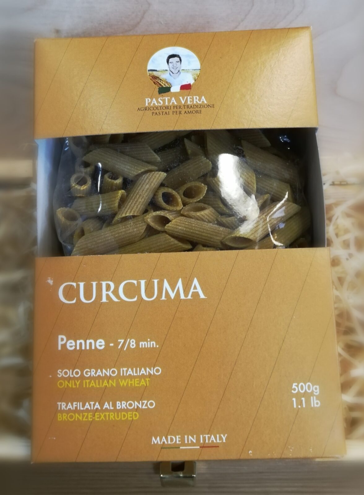 PENNE RIGATE CURCUMA Pasta Vera/Nidemar 500G