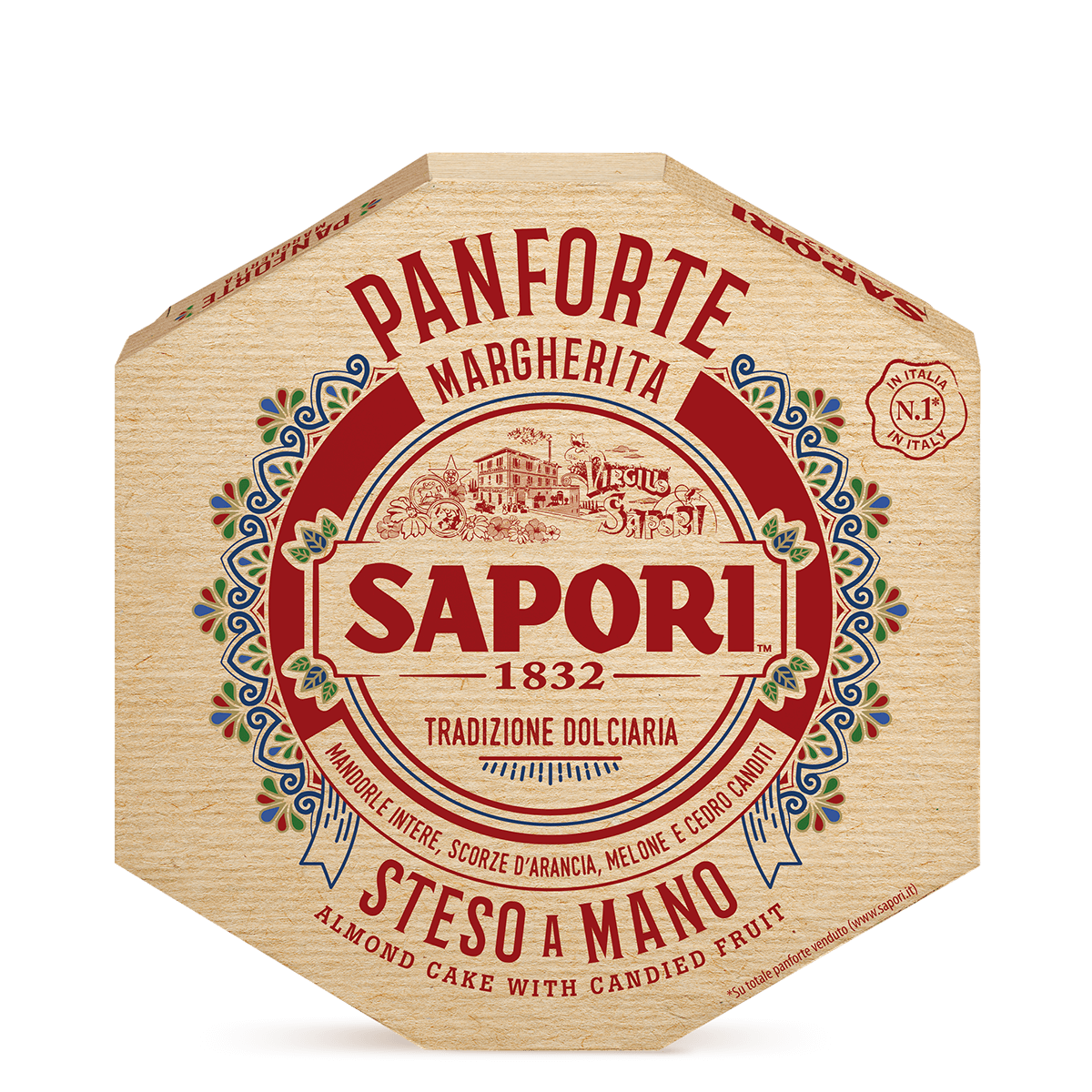 SAPORI PANFORTE MARGHERITA MANDORLE 320G