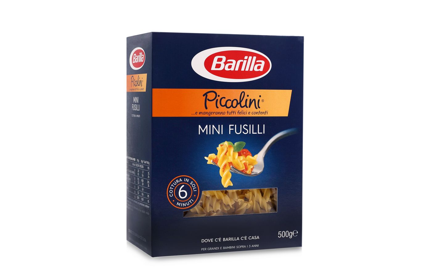 BARILLA PICCOLINI MINI FUSILLI 500G