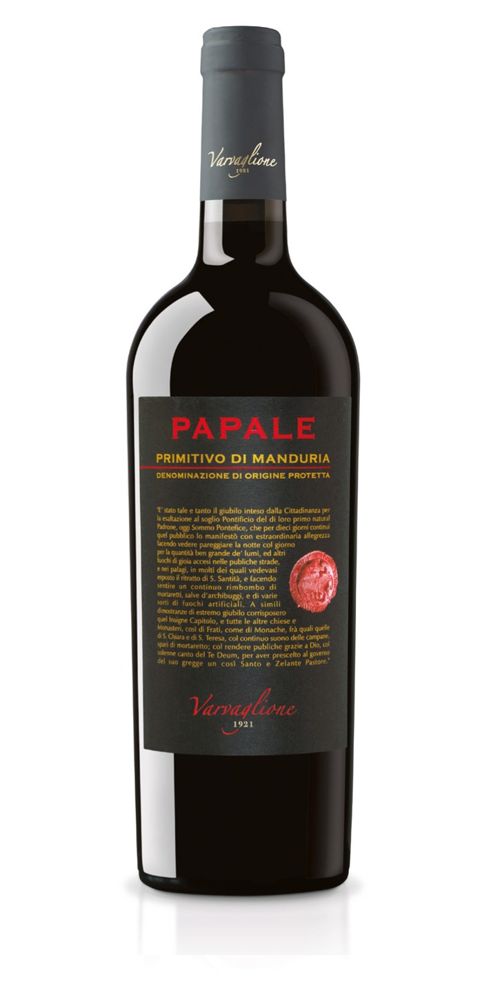 PRIMITIVO DI MANDURIA DOP PAPALE 750ML