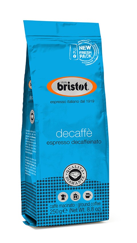 Kawa BRISTOT espresso decaffeinato 250G