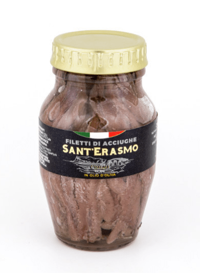 Filety z sardeli w oliwie z oliwek SANT’ERASMO 160G