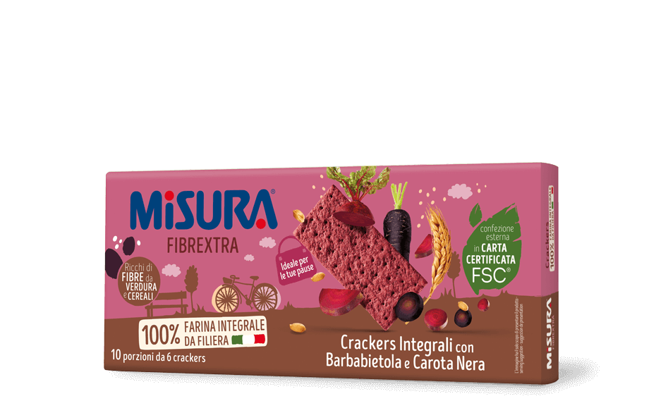 Krakersy Pelnoziarniste z Burakiem i Marchewka MISURA 385G