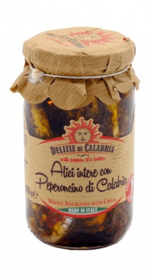 Sardele w calosci z chili DELIZIE DI CALABRIA 200G