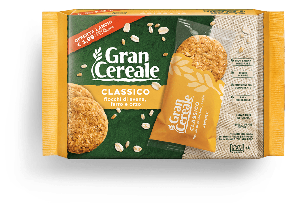 Ciastka pełnoziarniste Classico Gran Cereale 500g